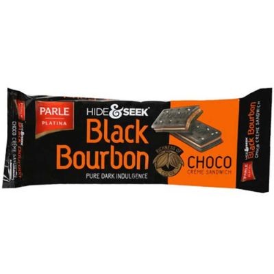 Parle Platina Hide & Seek Black Bourbon Choco Cream Sandwich 100 g