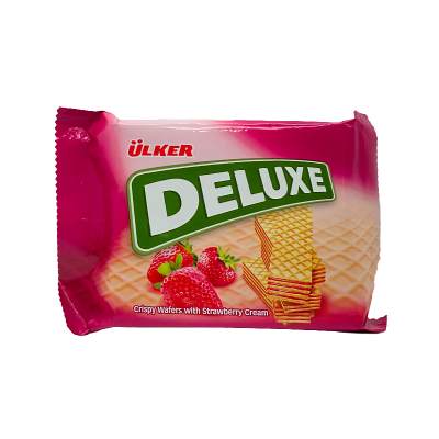 Ulker Deluxe Crispy Wafers With Strawberry Cream 39 g