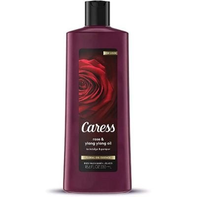 Caress Body Wash Floral Oil Essence Rose & Ylang Oil 550 ml