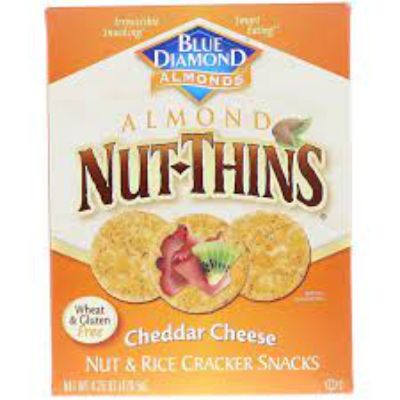 Blue Diamond Almond Nut Thins Almond & Rice Cracker Snacks 120 g