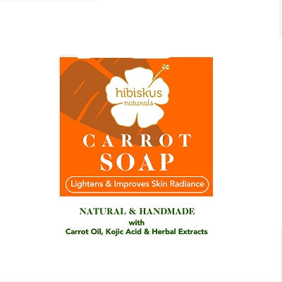 Hibiskus Carrot Soap Lightens & Improves Skin Radiance 150 g