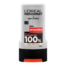 L'Oreal Men Expert Shower Gel Invincible Body, Face, Hair 300 ml