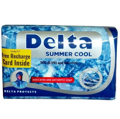 Delta Summer Cool Medicated & Antiseptic Soap 120 g x6