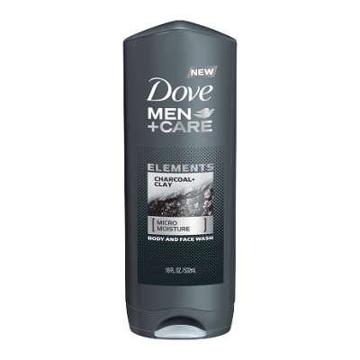 Dove Men+ Care Body Wash Charcoal & Clay 400 ml