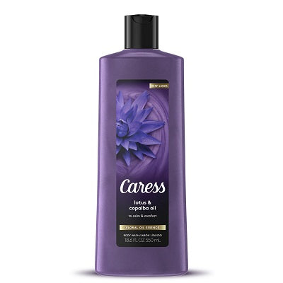 Caress Body Wash Floral Oil Essence Lotus & Copaiba Oil 550 ml