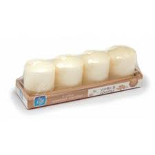 Pan Aroma Votive Scented Candles Vanilla & Coconut x4