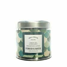 Wax Lyrical Green Tea & Bergamot Fragranced Candle Fired Earth 170 g