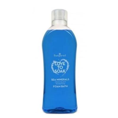 Pampered Cleansing & Moisturising Foam Bath Love To Soak Sea Minerals 1 L