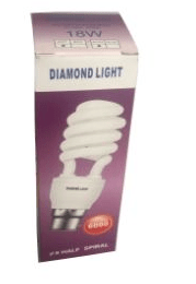 Diamond Light Screw Bulb E27 - White 18W