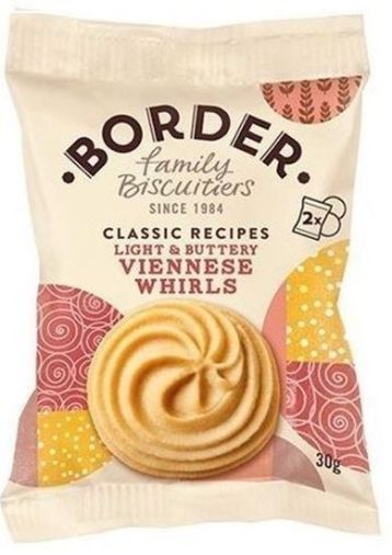 Border Biscuits Light & Buttery Viennese Whirls 30 g