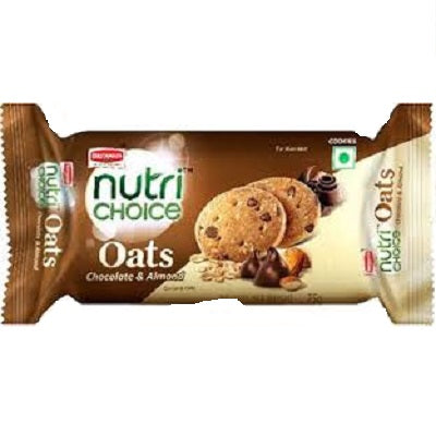 Britannia Nutri Choice Choco & Almond Oats Cookies 76 g