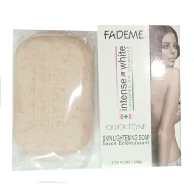 Fademe Intense White Complexion Cleaning Quick Tone Skin Lightening Soap 250 g