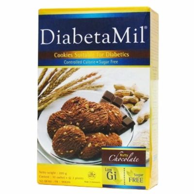 Diabetamil Cookies For Diabetics Nutty Chocolate 185 g