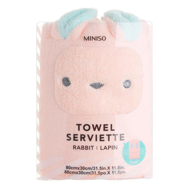 Miniso Towel Serviette - Rabbit 80 x 30 cm